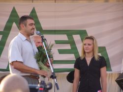 Katka és Dr. Révfy Zoltán polgármester